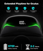 DXKK Head Straps for Meta Quest 3/Quest 3s/Quest 2 with Magnetic Battery- Balanced & Extend 3H Time, Adjustment Dials Enhanced Comfort VR Gaming Consoles