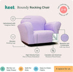 Combo Rocking Chair with Removable Cover, Ergonomic Design for Toddlers, Microsuede Upholstery, Comfortable & Sturdy Wooden Frame, Ages 2-5, Easy to Clean, Ideal for Playrooms & Bedrooms.