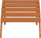 WO Home Furniture Adirondack Ottoman Outdoor Patio Footrest 13.5" Inch Folding Footstool for Outdoor Adirondack Chair (Orange)