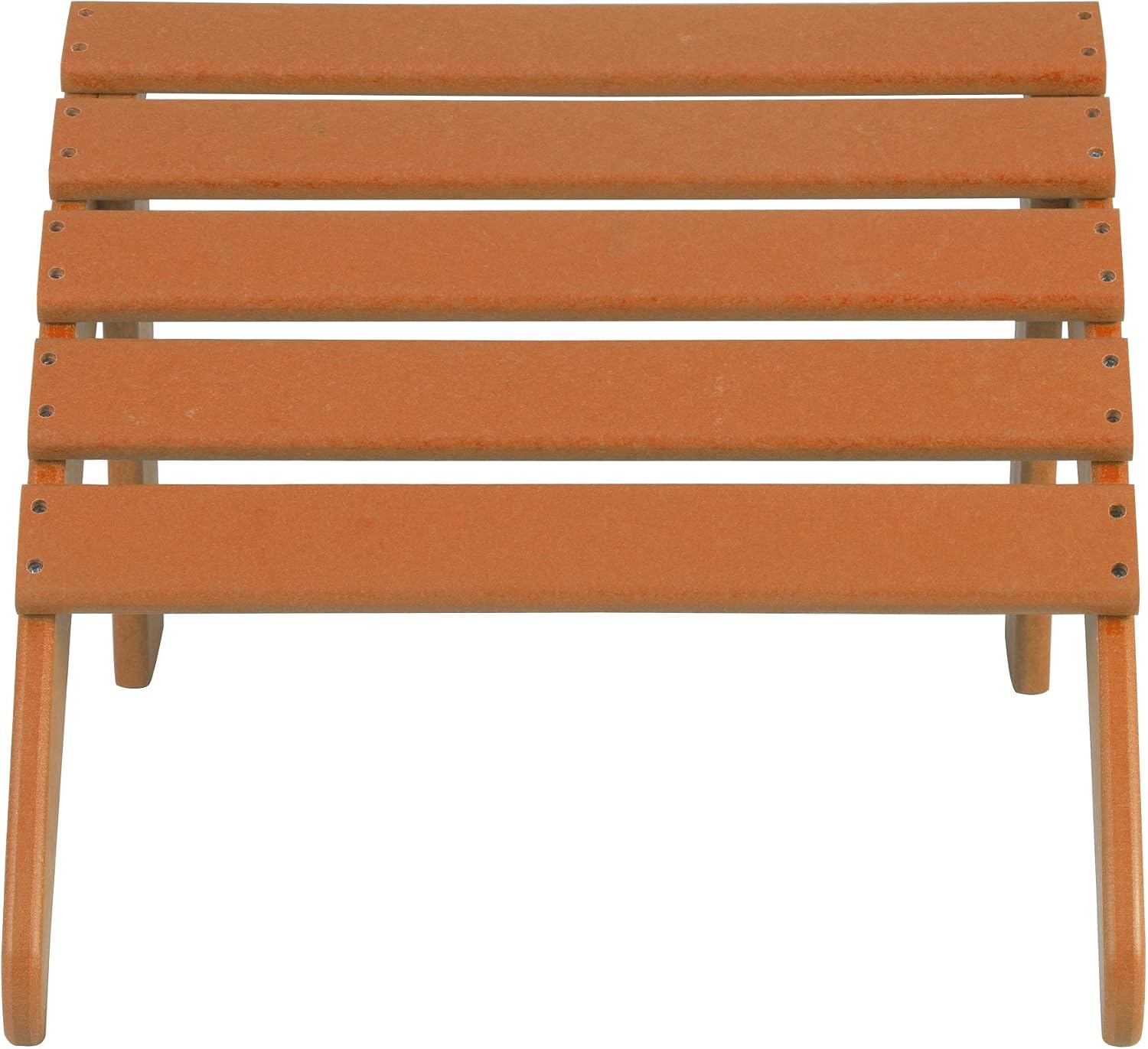WO Home Furniture Adirondack Ottoman Outdoor Patio Footrest 13.5" Inch Folding Footstool for Outdoor Adirondack Chair (Orange)