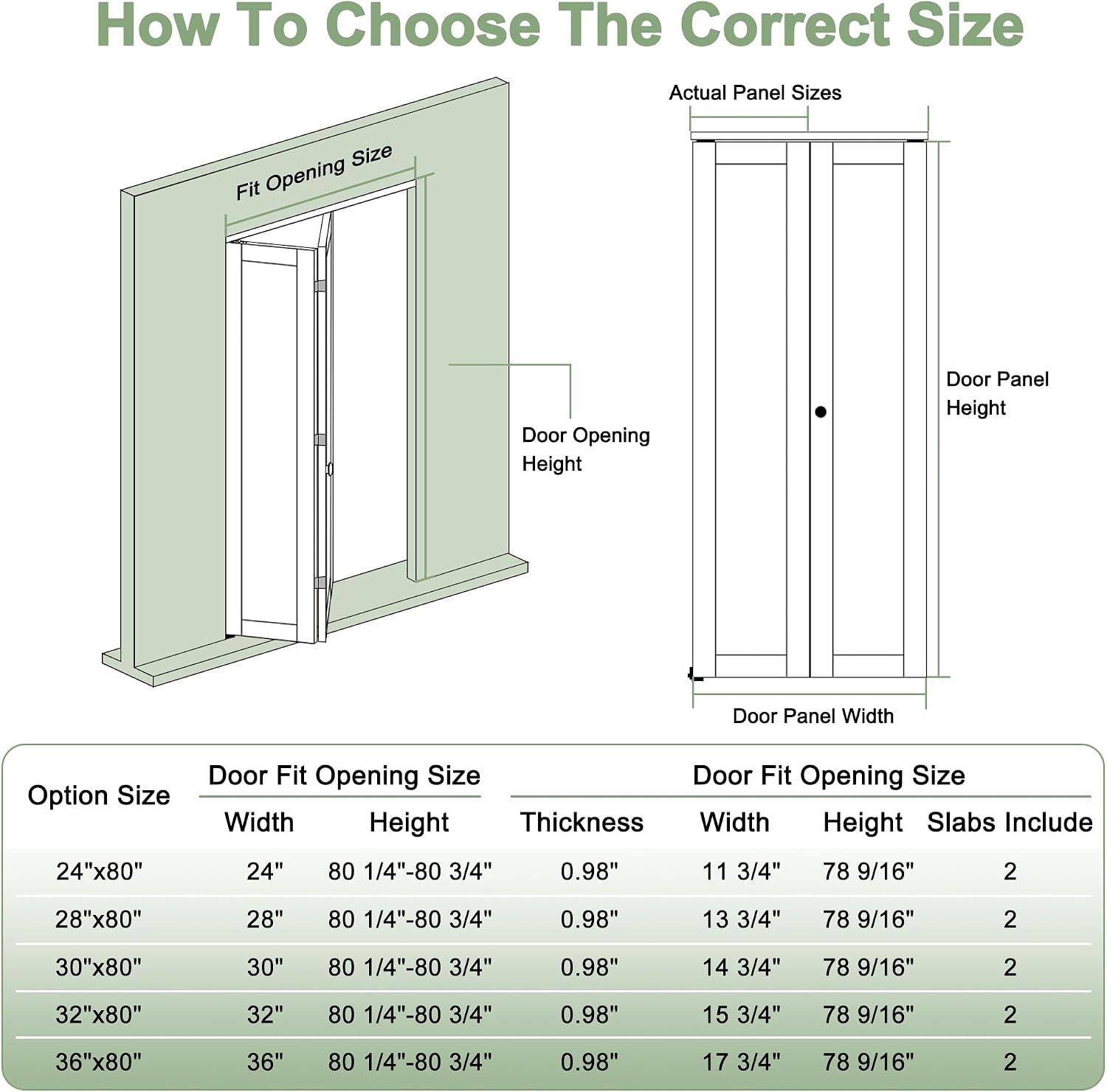 Bifold Door for 24" x80 Opening, 1-Panel Bifold Closet Door Shaker Style with Hardware Kit, Hollow Core Pre-Assembled Interior Barn Doors Panels for Closet/Pantry/Laundry, Primed
