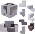 7Pcs Stackable Furniture Chair Washable Inspiring Creativity Blocks Chair Wear Resist for Kids Bedroom Playroom Furnitures