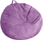 Stuffed Animal Storage Bean Bag Chair Cover - Washable Ultra Soft Corduroy Sack Bean Bag Cover for Organizing Plush Toys or Textile