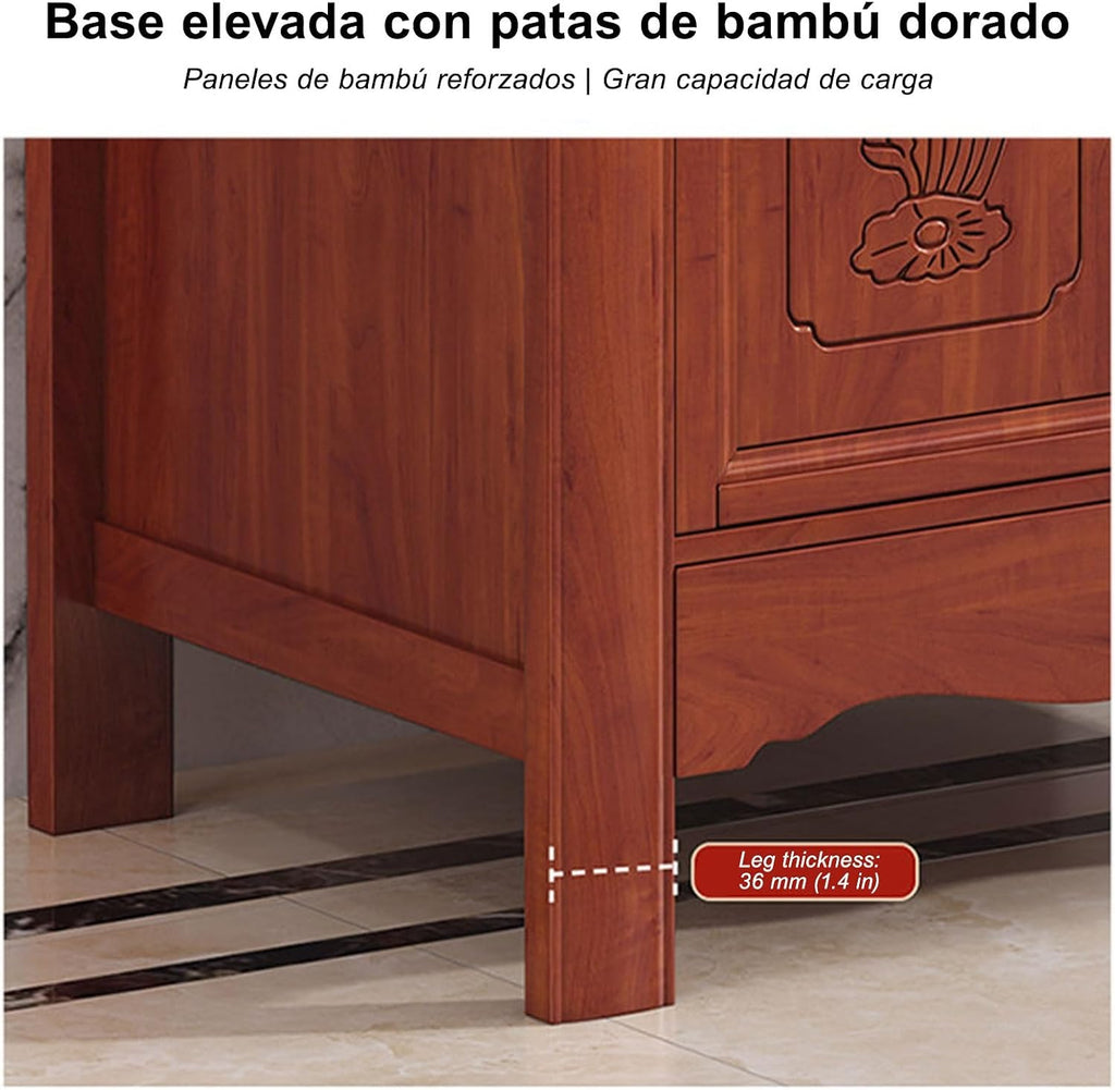Free Standing Altar Table, Multifunction Meditation Altar Table with Drawer and Shelf, for Home Shrines Ancestral Halls Temples(68 * 48.8 * 108cm/26.8 * 19.2 * 42.5in)