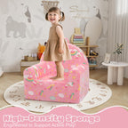MeMoreCool Comfy Kids Chair for Ages 3+, Glow Unicorn Kids Reading Chair, Soft Plush Kids Armchair, Cozy Foam Kids Armchair for Kids Room, Living Room, Playroom, Reading Nook
