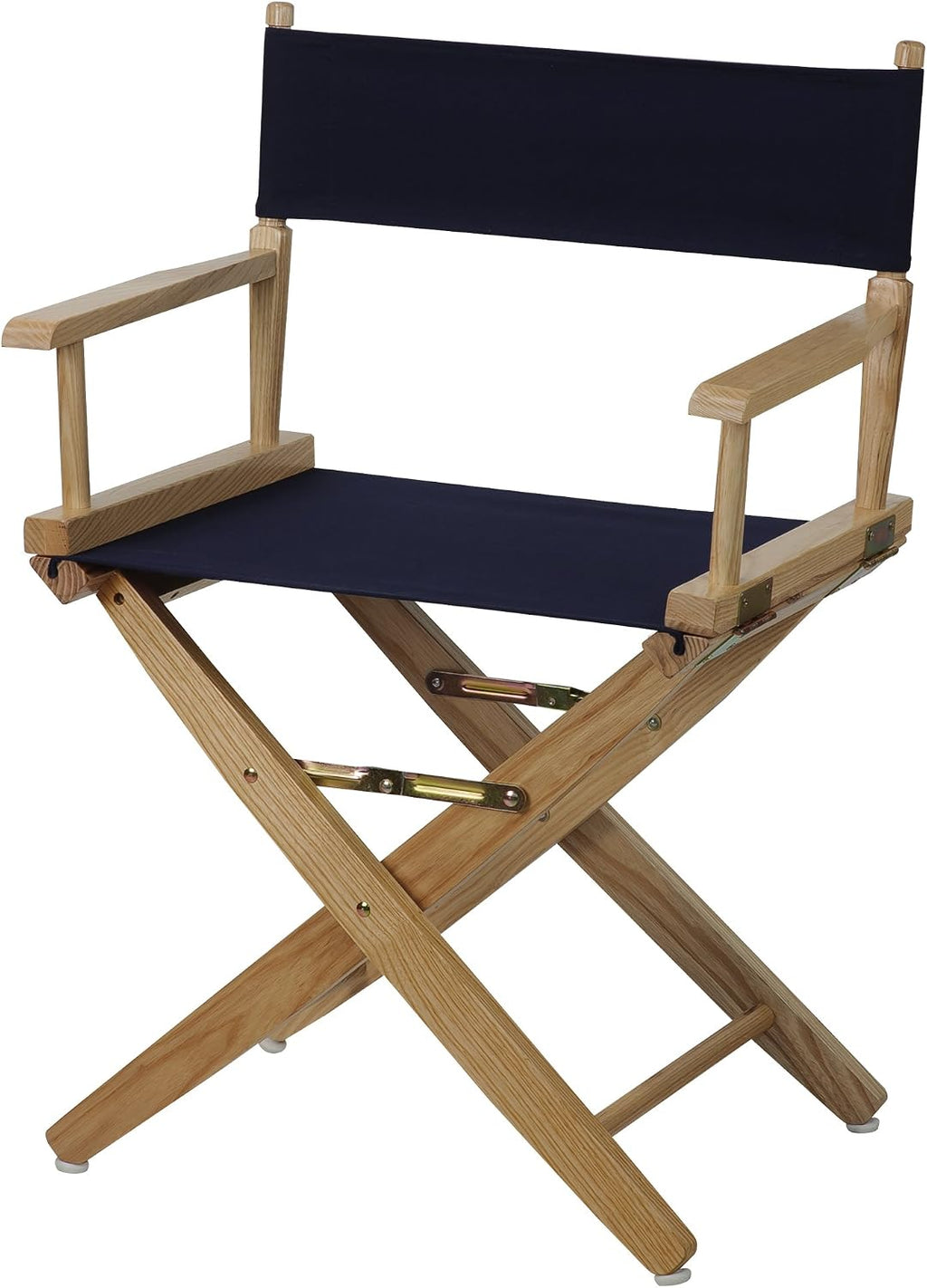 American Trails Extra-Wide Premium 18" Director's Chair Natural Frame with Navy Canvas