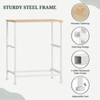 2 Drawer Fabric Nightstand, Bedside Table with Wooden Top, Light Green | Small Dresser for Bedroom with Wooden Top and Steel Frame Bedside Table Storage Organizer for Closets, Entryways and Dorms