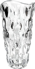 9.5" High Thickened Clear Glass Flower Vase for Home Decor, Dining Wedding Table Office Holiday Party Centerpiece Decoration