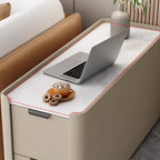 Versatile Floor Sofa Sideboard Light Luxury Premium Sense Solid Wood Super Narrow Small Folder Side Cabinet Table(B)