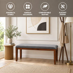 NAFORT Dining Bench Entryway Bench Upholstered Dining Bench