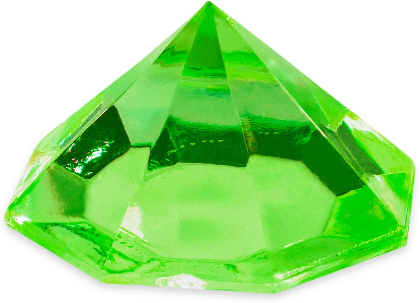 Super Z Outlet Acrylic Colorful Round Decorations for Table Scatter, Vase Fillers, Event, Wedding, Arts & Crafts, Birthday Party Favor (36 Pieces) (Apple Green)