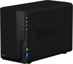 Synology DS223 Home & Office Backup Hub - Centralize Files, Protect Data & Monitor Property (2-Bay Diskless NAS)