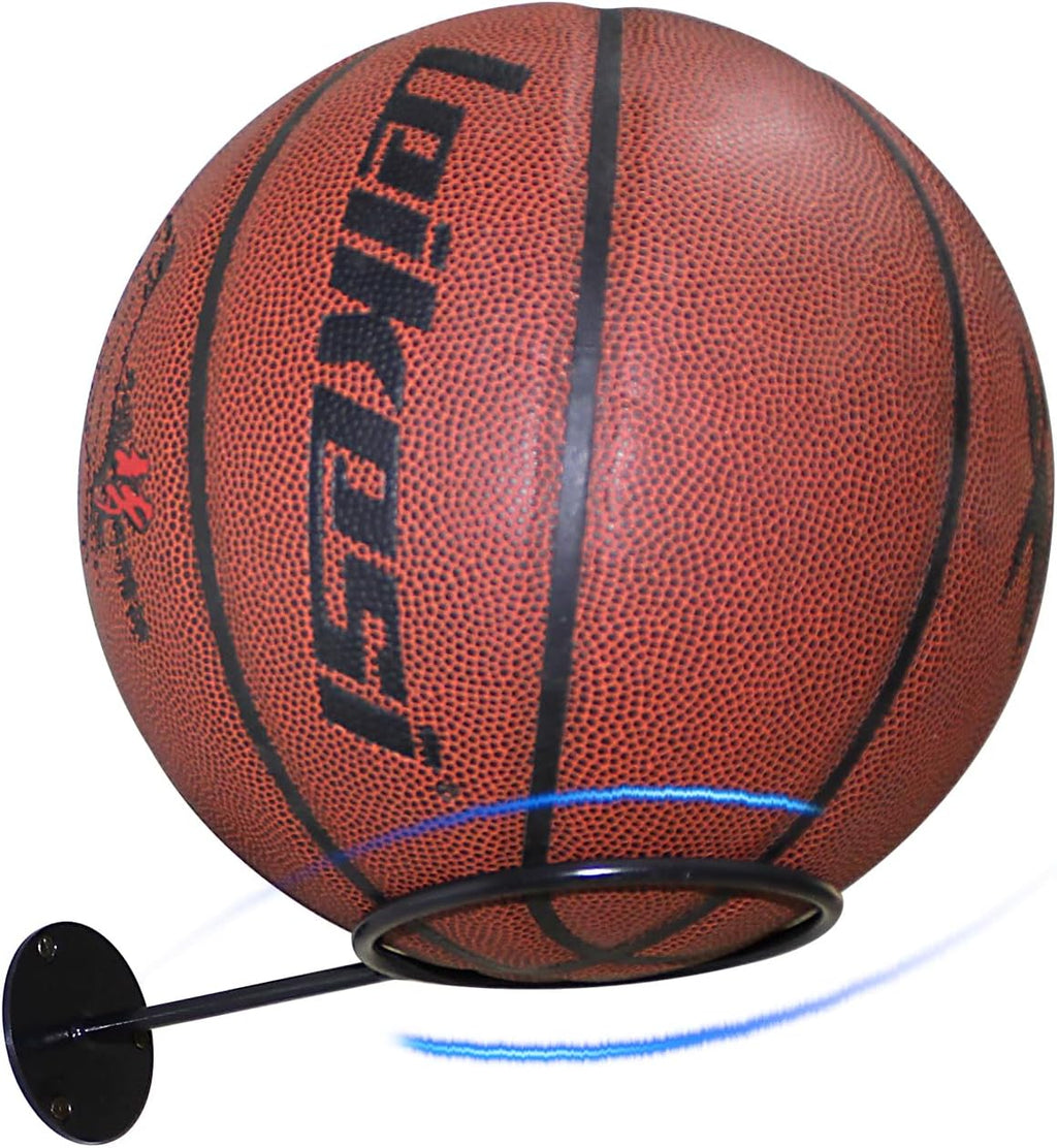 Basketball Holder Wall Mount,Football Wall Mount for Display, Basketball Storage Rack for Balls,Baseball Holder as Sports Room Decor, Boys Room Accessories Soccer Wall Decor (2 pack)