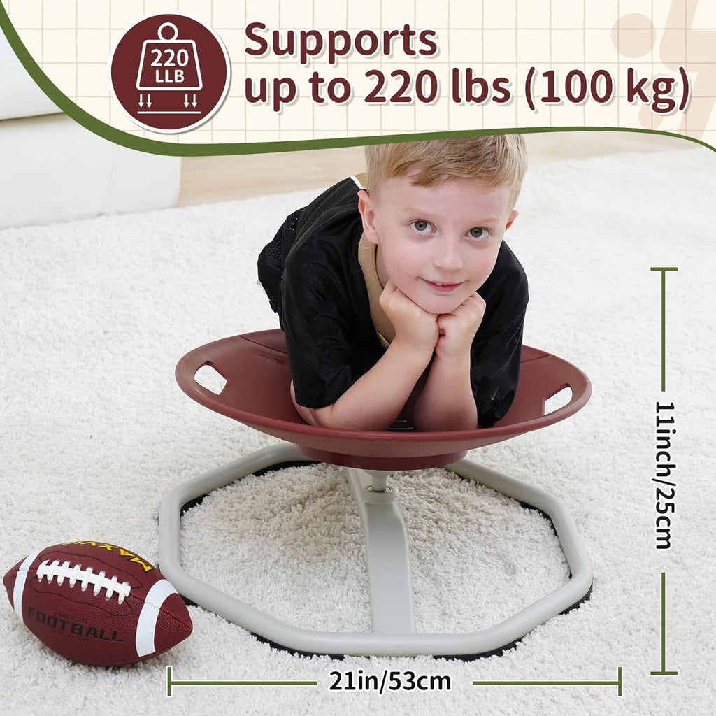 KidBloom Spinning Chair for Autistic Kids, Football Upgrade Handle Sensory Chair, Autism & ADHD Chair, Kid's Furniture, Autism Sensory Products for Kids