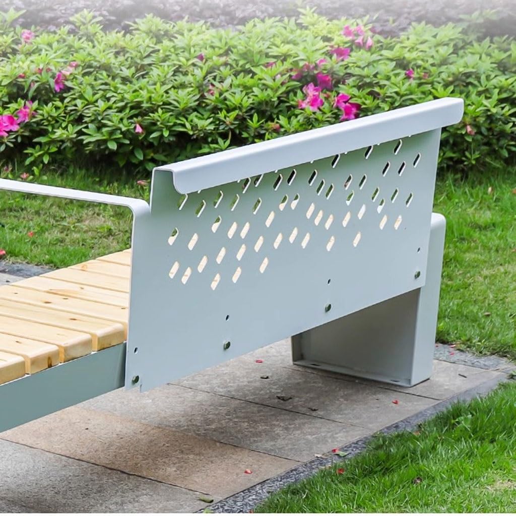 Patio Benches for Outdoors Park Chair Outdoor Bench Shopping Mall Seat Square Community Solid Wood Leisure Public Backrest Garden Benches for Outdoors