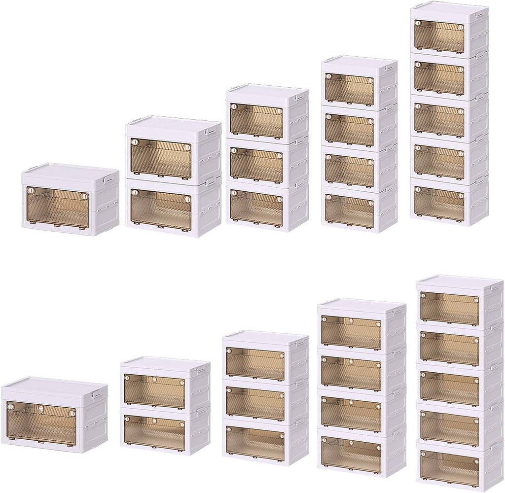 Closet Folding Wardrobe Armoire with Storage Cubes Efficient Clothes Organization Tool Bedroom Supplies White Clothing Cabinet