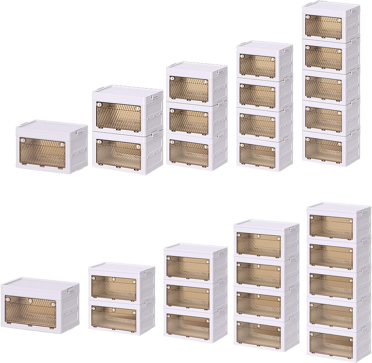 Closet Folding Wardrobe Armoire with Storage Cubes Efficient Clothes Organization Tool Bedroom Supplies White Clothing Cabinet