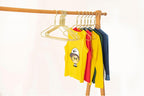 Beautiful Gold Aluminum Metal Suit Hangers Heavy Duty Coat Hangers (12" Kids/Toddlers Size - 100 Pack)