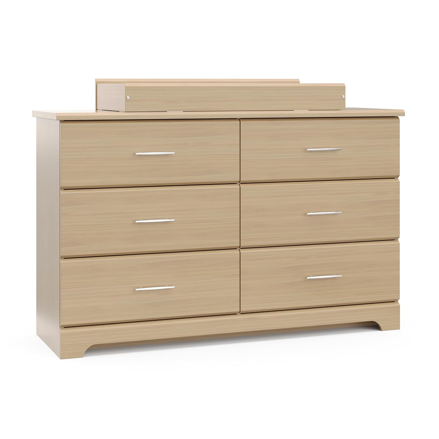 Storkcraft Brookside 6 Drawer Dresser, Driftwood | GREENGUARD Gold Certified, Wood Dresser for Bedroom, Kids & Nursery Storage Chest, Safety Interlocking Drawers, Kids Bedroom