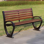 Patio Benches for Outdoors Park Chair Outdoor Bench Plastic Wood Double Garden Benches for Outdoors
