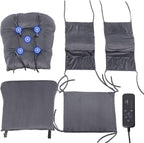 SyyBhb Massage Glider Rocker Replacement Cushions with Storage Pocket, 5PCS, Soft Velvet Thickened, Washable Non Slip, Universal for Use in Glider Rocking Chair, Dark Grey