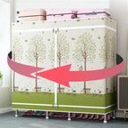 Creativity Assemble Cloth Hangers Stable Open Home Wardrobe Partition Storage Box,Portable Wardrobe(172 * 102 * 45CM)