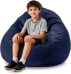 Bean Bag Chairs for Kids Chair Round Sofa Memory Foam Filling Reading Gaming Sofa for Living Room Bedroom