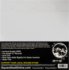 (100) 12 Inch Record Inner Sleeves - 3-Layers of Archival Quality, Anti-Static HDPE with Rice Paper Enclosed Insert for Extra Rigidity #12IM