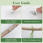 68.9ft Artificial Hanging Willow Vines Greenery Jungle Theme Decor for Woodland Forest Safari Party, Classroom Home Garden Wall Indoor Outdoor DIY Decoration