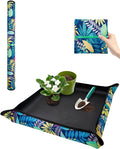 Waterproof Potting Mat for Indoor Plant Transplants, 29.5"x 29.5" Foldable Repotting Mat for Mess Control, Succulent Gardening Tray for Plant Lovers, Birthday Gifts for Women