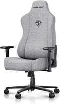 Anda Seat Novis Gaming Chair for Adults -Reclining Video Game Chairs, Linen Fabric Ergonomic Office Chair for Home & Work, Heavy Duty Back Lumbar Support - Gray Fabric, XL
