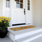 Long Doormat 48x 16 inch Front Door Mat 4th of July Doormat Patriotic Door Mat Red Blue Star Welcome Mat for 250th Anniversary Independence Day Front Door Porch Entrance Decor