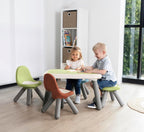 Smoby Life - Children's chair in green - Indoor and outdoor use - Anti-UV coating - Recycled material - From 18 months - Made in France