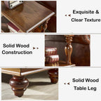 YUNMUAIR-Narrow End Table with Drawer and Storage Shelf Mid Century Side Tables for Living Room Solid Wood Sofa Table 14.17 "W Slim Beside Table Vintage Accent Table for Living Room,No-Tools Assembly