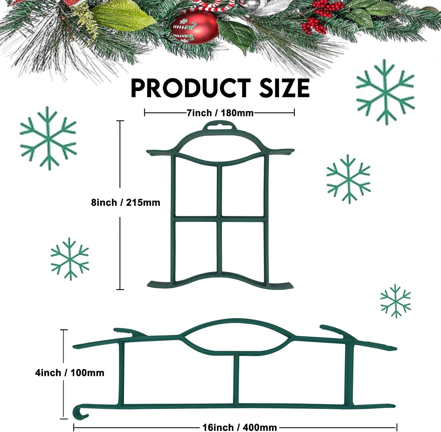 Set of 6 Rope Winder, Strong & Hangable Light & Cord Wind Up Christmas Light Storage for Organizing Christmas Lights & Electric Cords, Each Holds Up to 98 ft (Red, 7inch x 8inch)