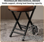JSWHYBD Cushioned Padded Folding Stools Portable Folding Chair for Home Use with a Comfortable Reclining Backrest Small Footprint Suitable Homes Hotels Conference Rooms(Grey+White)