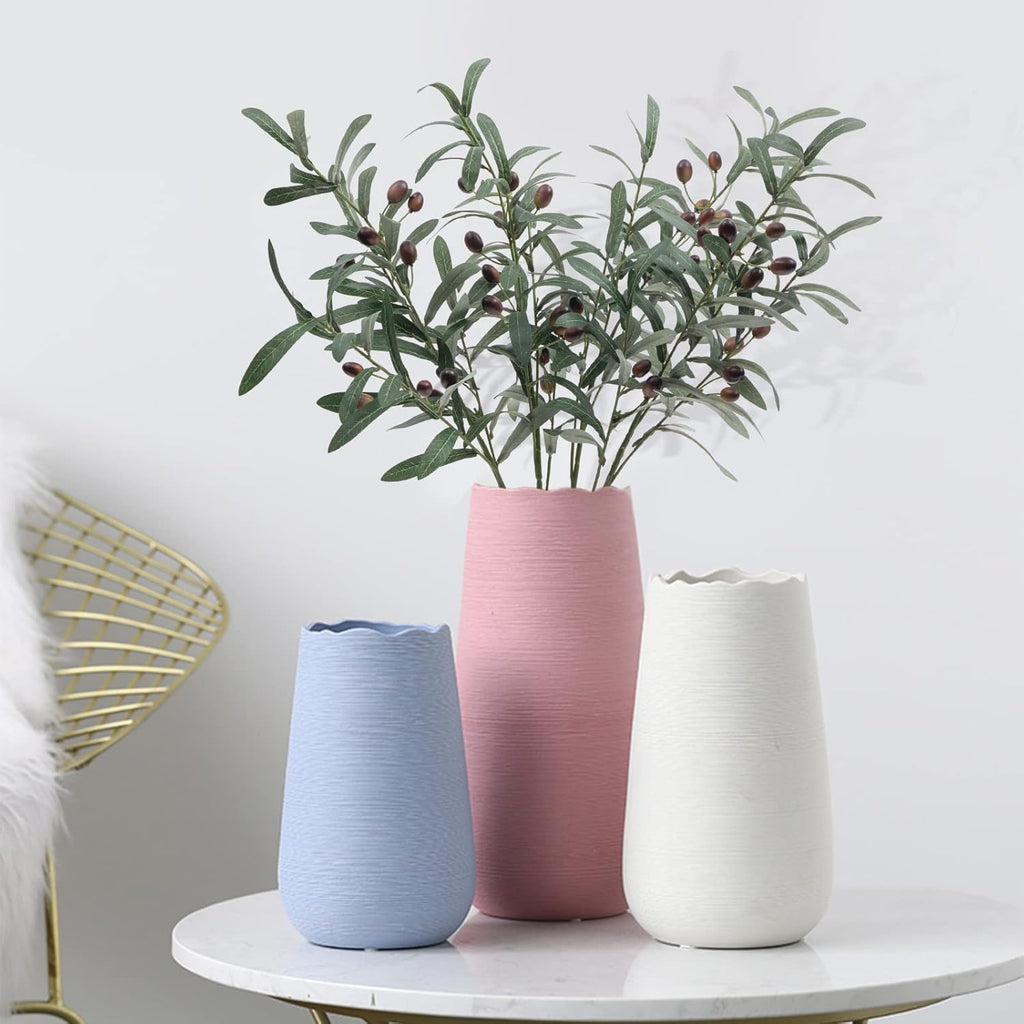 SHACOS 4 PCS 28 inch Artificial Olive Branches for Vases Greenery Olive Stems Faux Tree Branch Twig for Home Wedding Shop Office Garden Decor DIY Floral Crafts