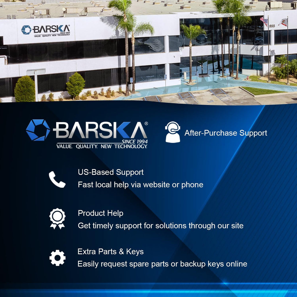 Barska External Battery Pack – Backup Power for Biometric Fingerprint Safes, Compatible Only with Select Barska Models, Access During Battery Failure