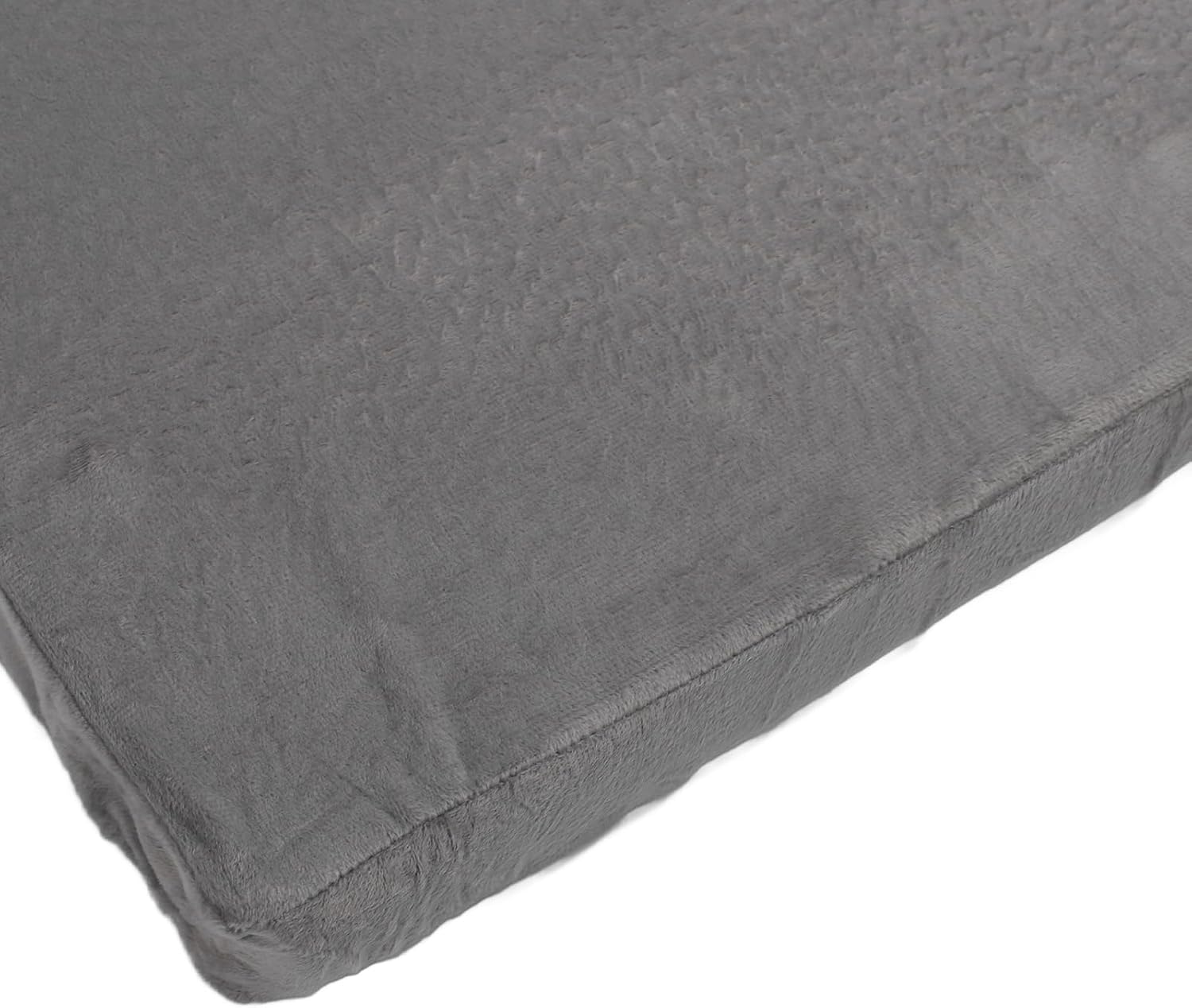 Kids Couch Toddler Chair Plush Cat Design, Foldable Floor Seat Grey 3 Layer - Comfortable Soft Cushion, Portable and, Perfect for Napping and Playing (3 Layers)