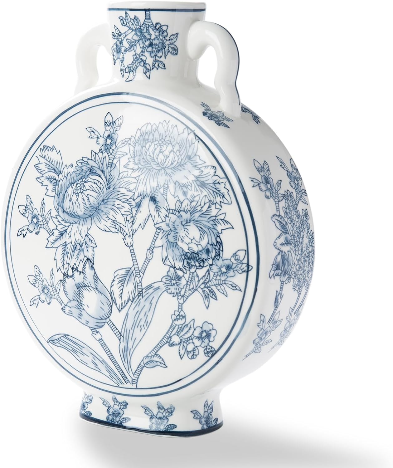 Blue and White Vase for Home Decor, Chinoiserie Vase Decor, Ceramic Large Vases, Flowers and Branches