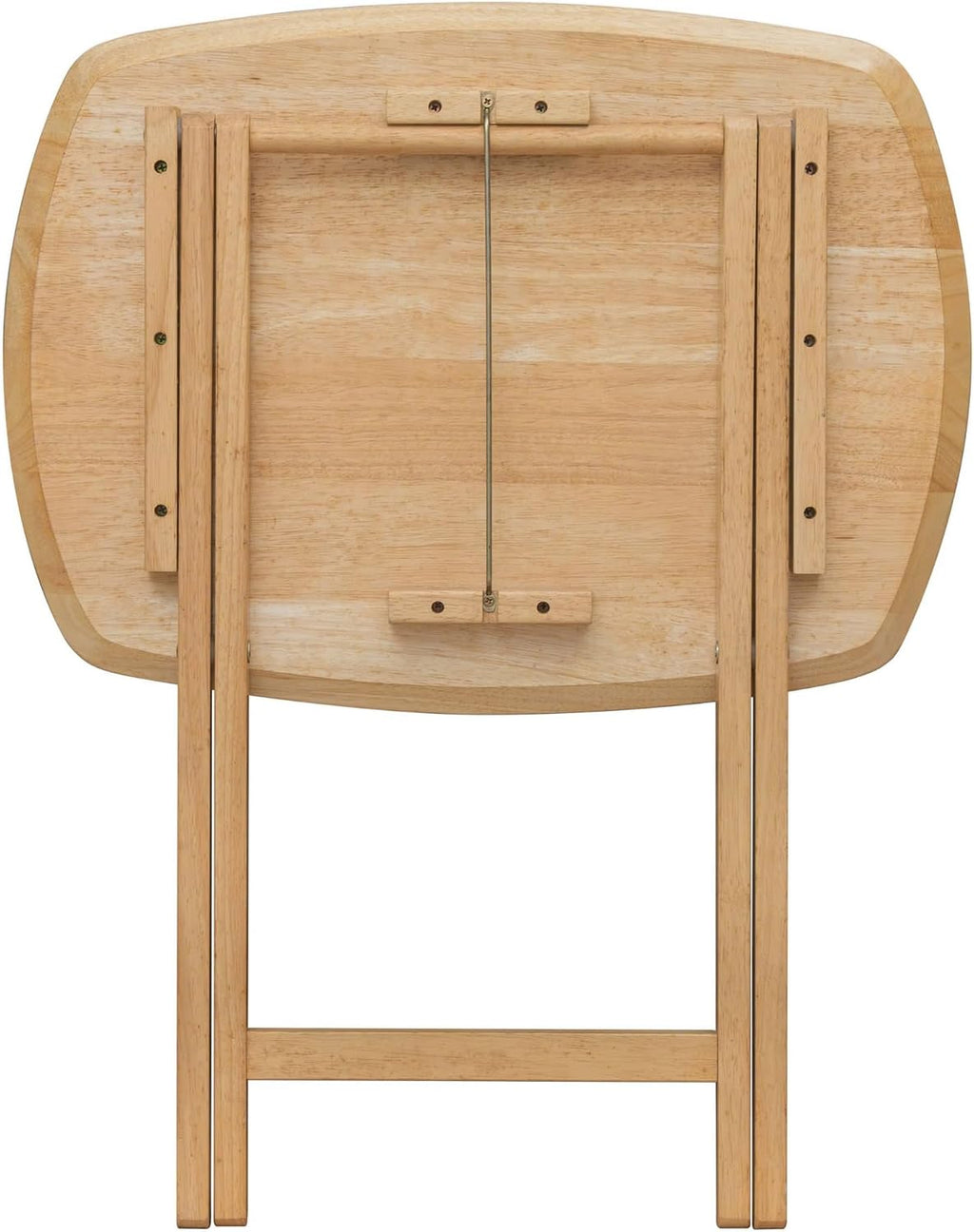 Oversized Hardwood Folding TV Tray Table, 25.5 Inches | Natural, For Dinner, For Eating