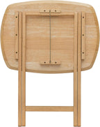 Oversized Hardwood Folding TV Tray Table, 25.5 Inches | Natural, For Dinner, For Eating