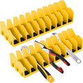 2 Pack Pliers Organizer Rack, 10 Slots Pliers Cutters Organizer Rack Plastic Tool Organizers Space Saving Tool Drawer Toolbox Organizers for Tools Box Storage(COLOR:yellow)