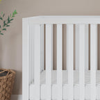 Child Craft SOHO Crib, 3-Drawer Dresser Nursery Set, Chest, 3-Piece, Includes 4-in-1 Convertible Crib, Dresser, Chest (White/Natural)