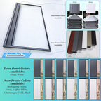Lockable According Folding Sliding Door Aluminum Customizable, Warehouse Pantry Gate with Key, Room Privacy Dividers Partition Wall for Closet Kicchen(60x82in WXH)