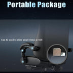 Ergonomic Gaming Chair, Video Game Chair with Pocket Spring Cushion and Footrest, Height Adjustable Computer Chair with Swivel Seat and Headrest (Blue)