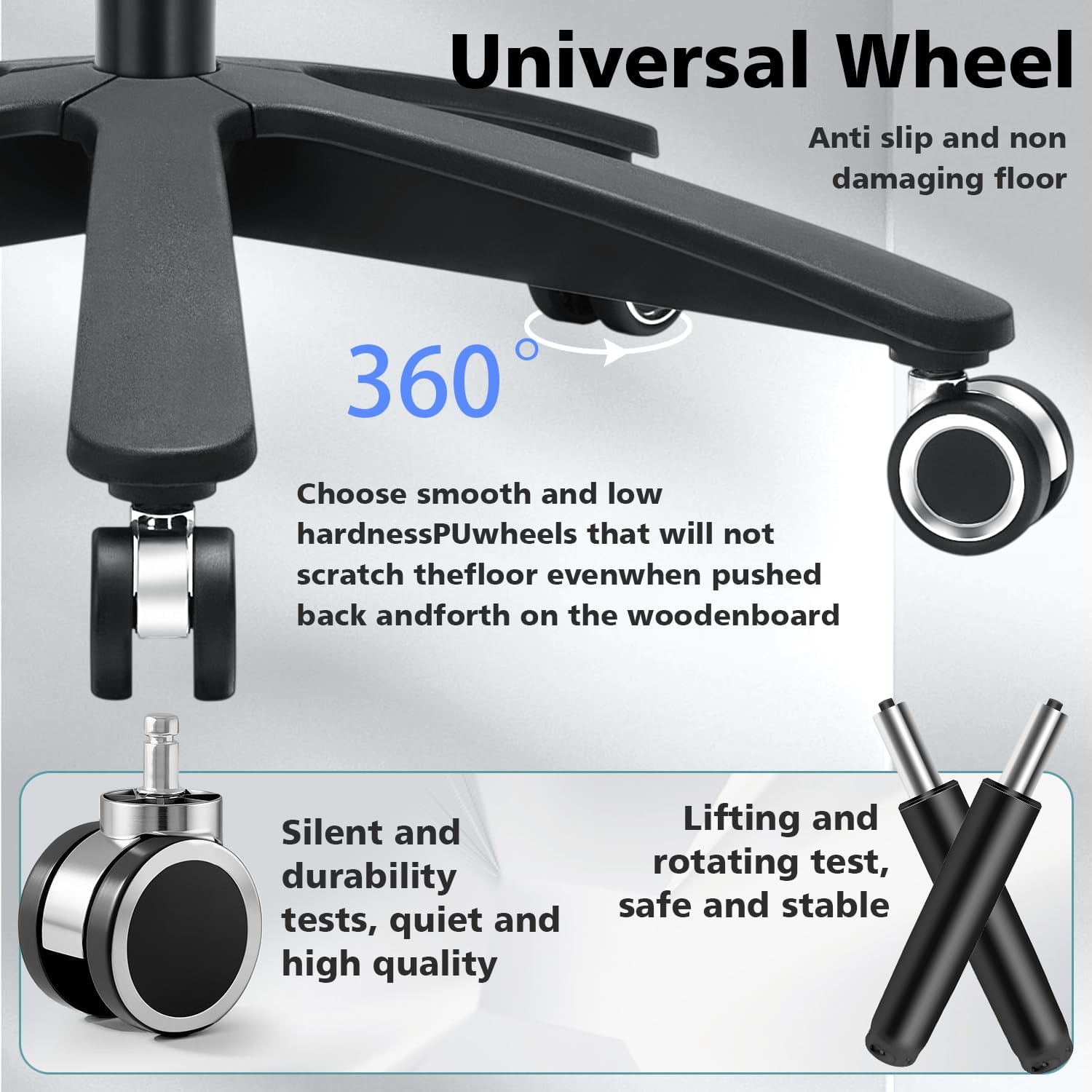 600lbs Big and Tall Office Chair, Heavy Duty Executive Desk Chair for Heavy People, Extra Wide PU Leather Computer Chair with 4" Adjustable Headrest & Air Lumbar Support
