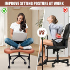Meditation Chair | Relaxing Chair with Wheels | Height Adjustable Seat with Lumbar Support | for Adults Fidget and Yoga, Pose Improvement