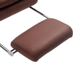 Comfort Premium Microfiber Heated Massage Reclining Office Chair Footrest Double Layer Padding Swivel Wheels Coffee Color