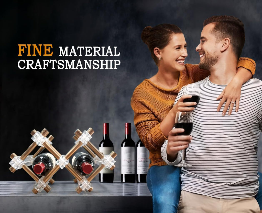Countertop Bar Liquor Wine Bottle Holder Display Shelf, Wine Rack Organizer Storage Pantry Cabinet for Kitchen Decor